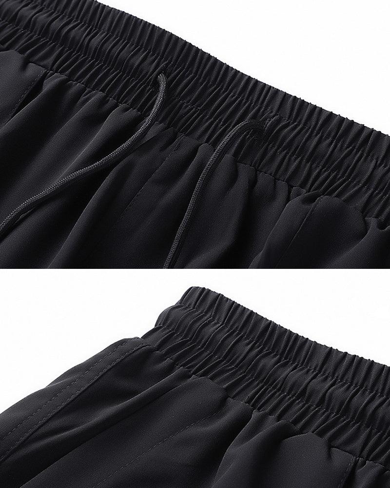 Pantalon élégant en soie à jambes droites