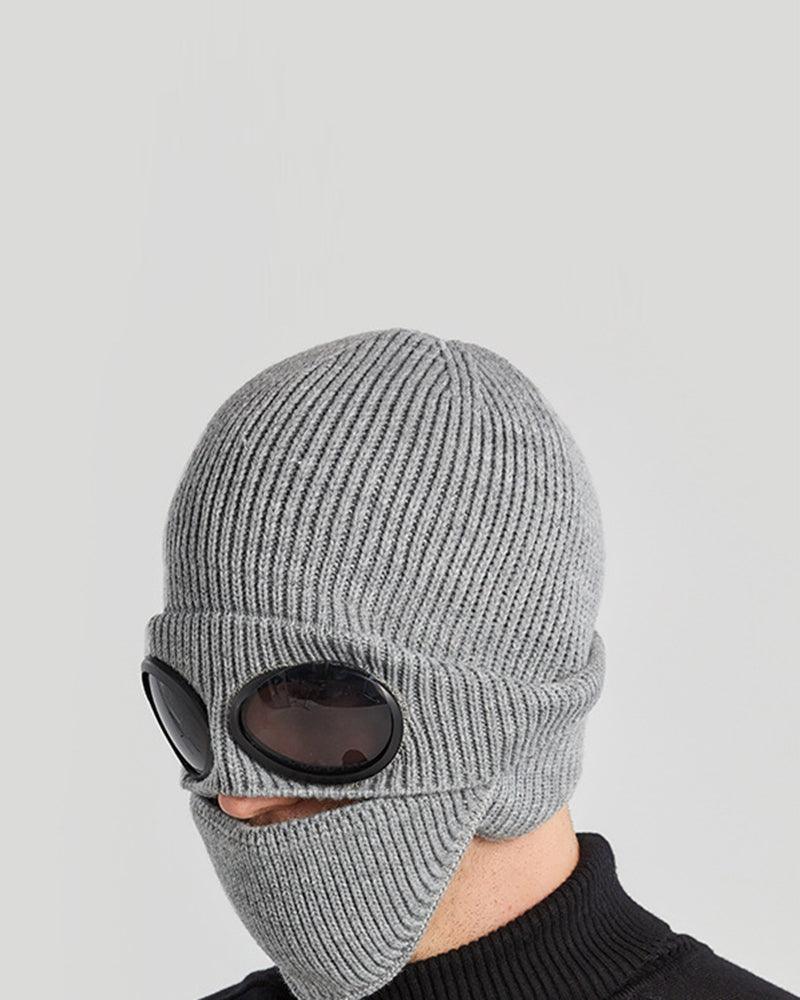 Masque de ski en tricot chaud & bonnet