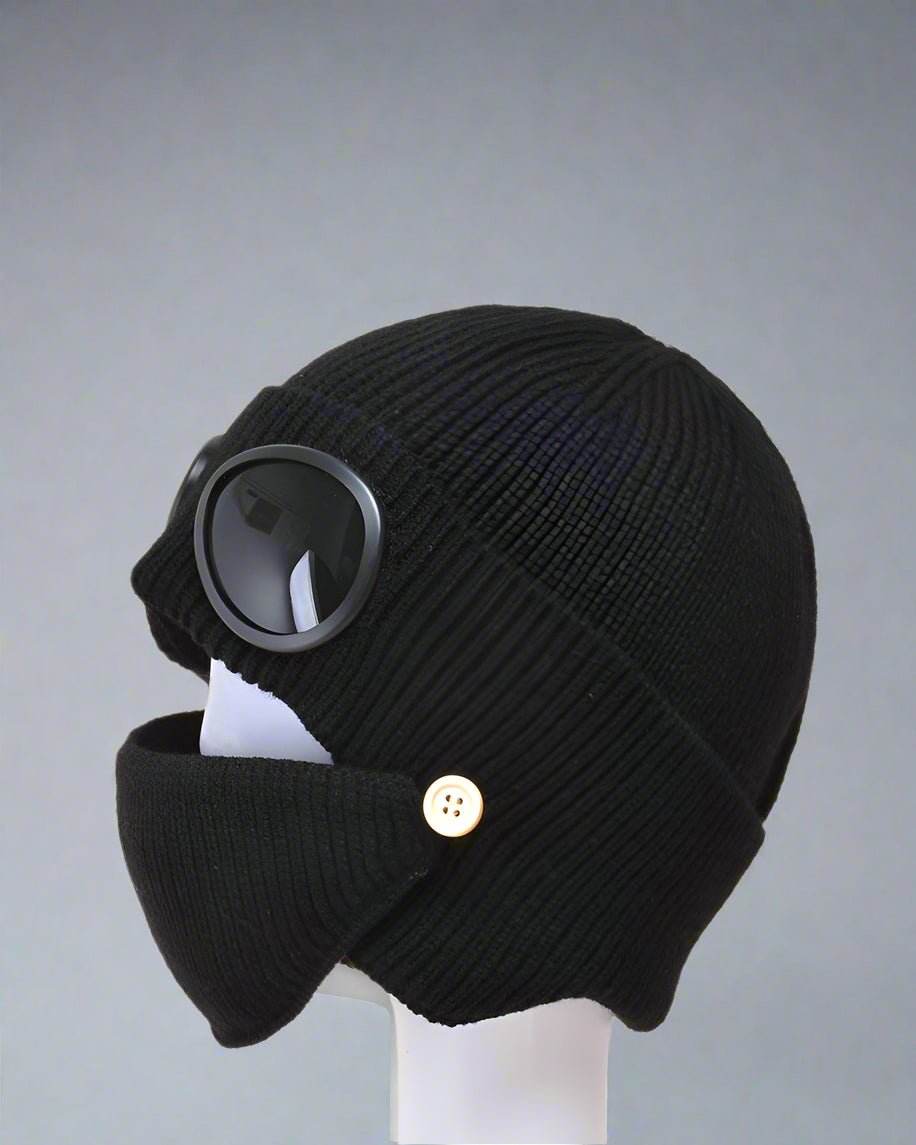 Masque de ski en tricot chaud & bonnet