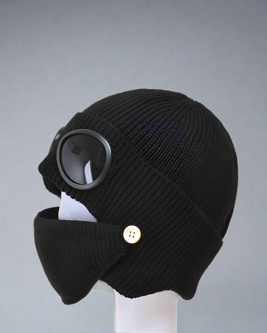 Masque de ski en tricot chaud & bonnet