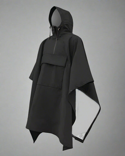 Poncho de Pluie 3L Tout Temps - poncho léger pour camping - Poncho de pluie léger et multifonctionnel pour les aventuriers