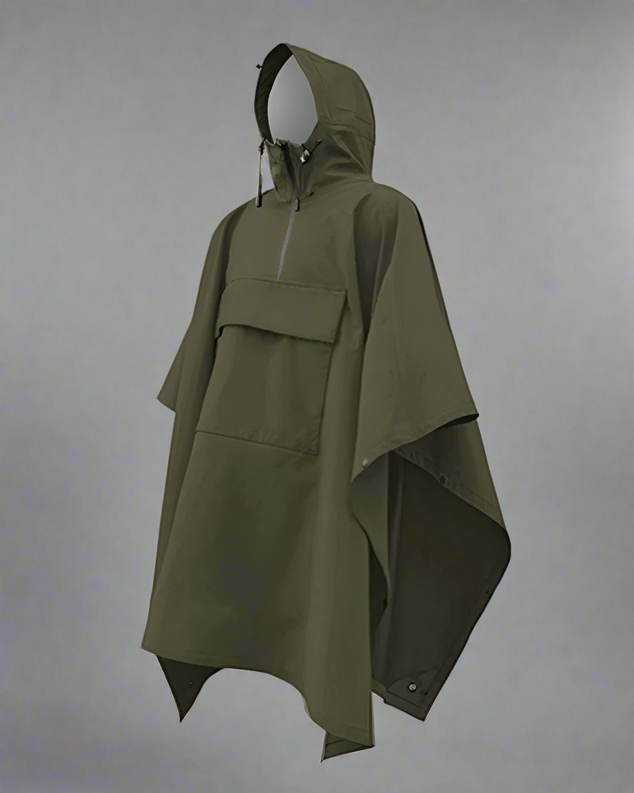 Poncho de Pluie 3L Tout Temps -  accessoire de plein air - Poncho de pluie léger et multifonctionnel pour les aventuriers