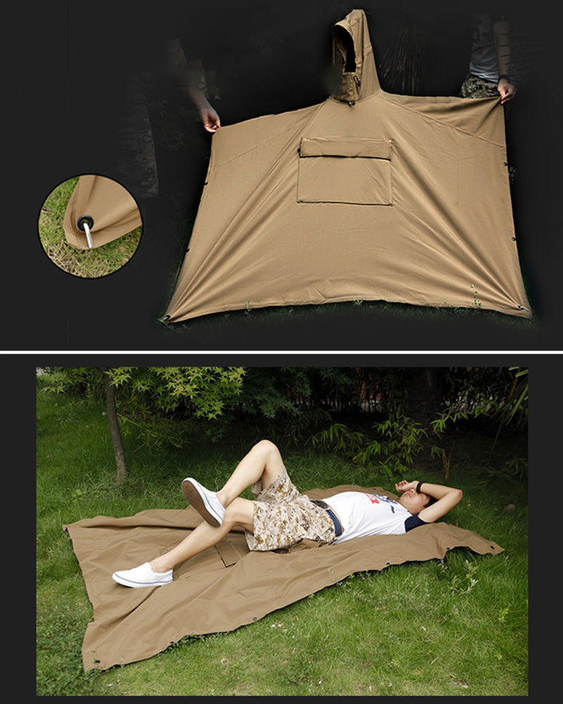 Poncho de Pluie 3L Tout Temps -  léger - Poncho de pluie léger et multifonctionnel pour les aventuriers