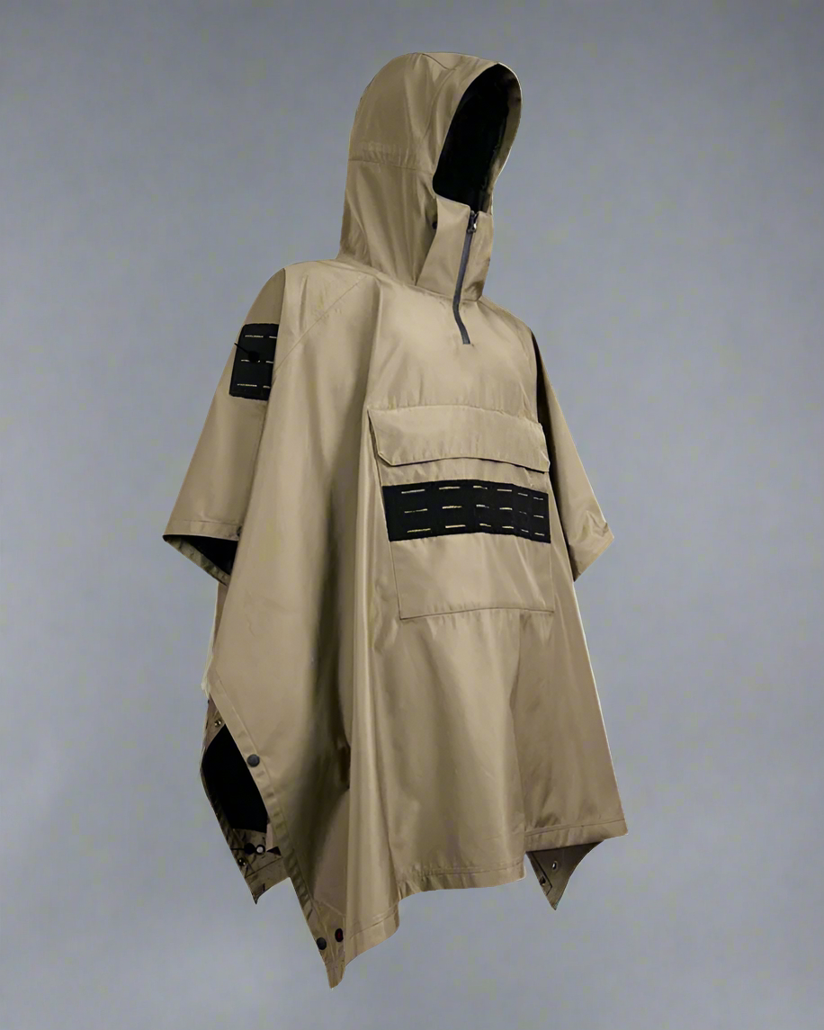 Poncho de Pluie Extérieur Toutes Saisons - poncho pluie - Poncho de pluie techwear polyvalent pour toutes saisons