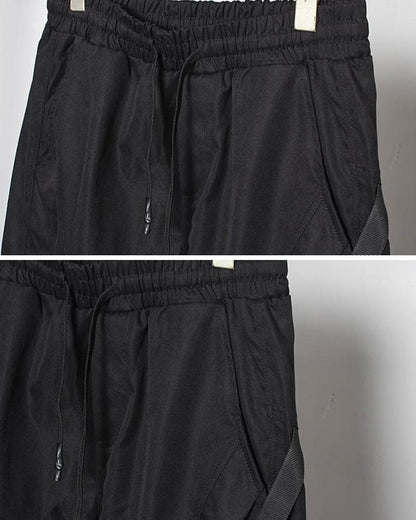 Pantalons cargo slim noirs élégants