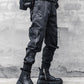 Pantalons cargo slim noirs élégants