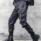 Pantalons cargo slim noirs élégants