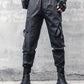 Pantalons cargo slim noirs élégants