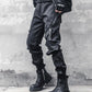 Pantalons cargo slim noirs élégants