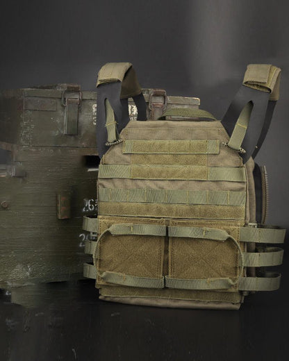 Équipement Tactique Camouflage Covert -  ajustable - Gilet de Sécurité Léger Camouflage pour Extérieur