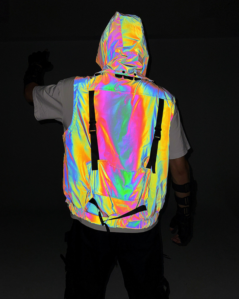 Équipement Tactique Réfléchissant Accrocheur -  polyester - Gilet Tactique Réfléchissant pour Événements Urbains