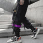 Pantalons Cargo Chic en Patchwork Noir