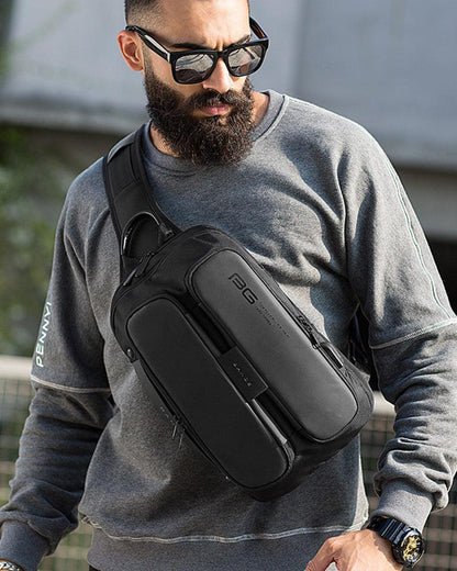Sac à bandoulière Chic Tech -  accessoire portable - Sac à bandoulière Chic Tech avec port USB pratique