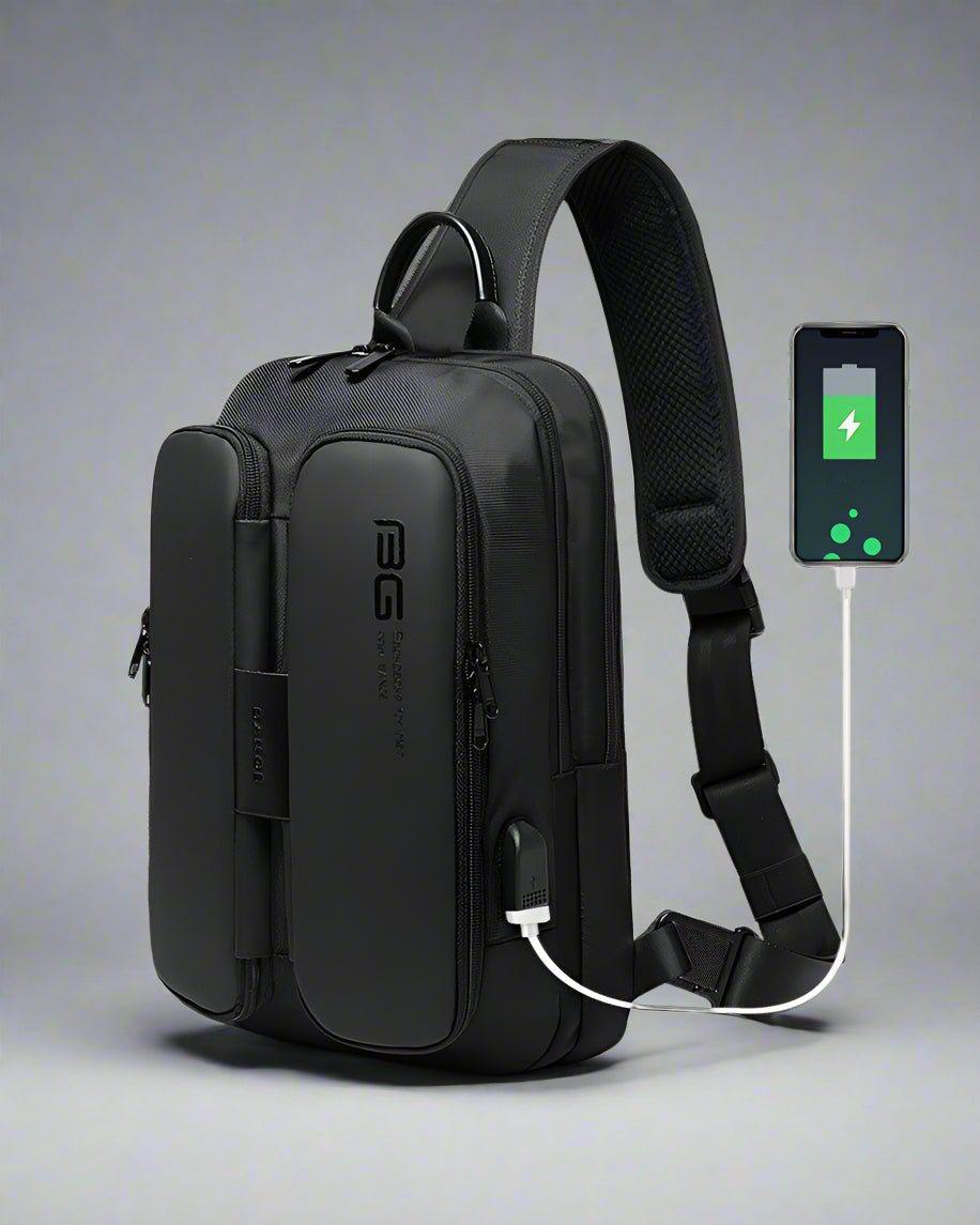 Sac à bandoulière Chic Tech - sac avec port usb - Sac à bandoulière Chic Tech avec port USB pratique