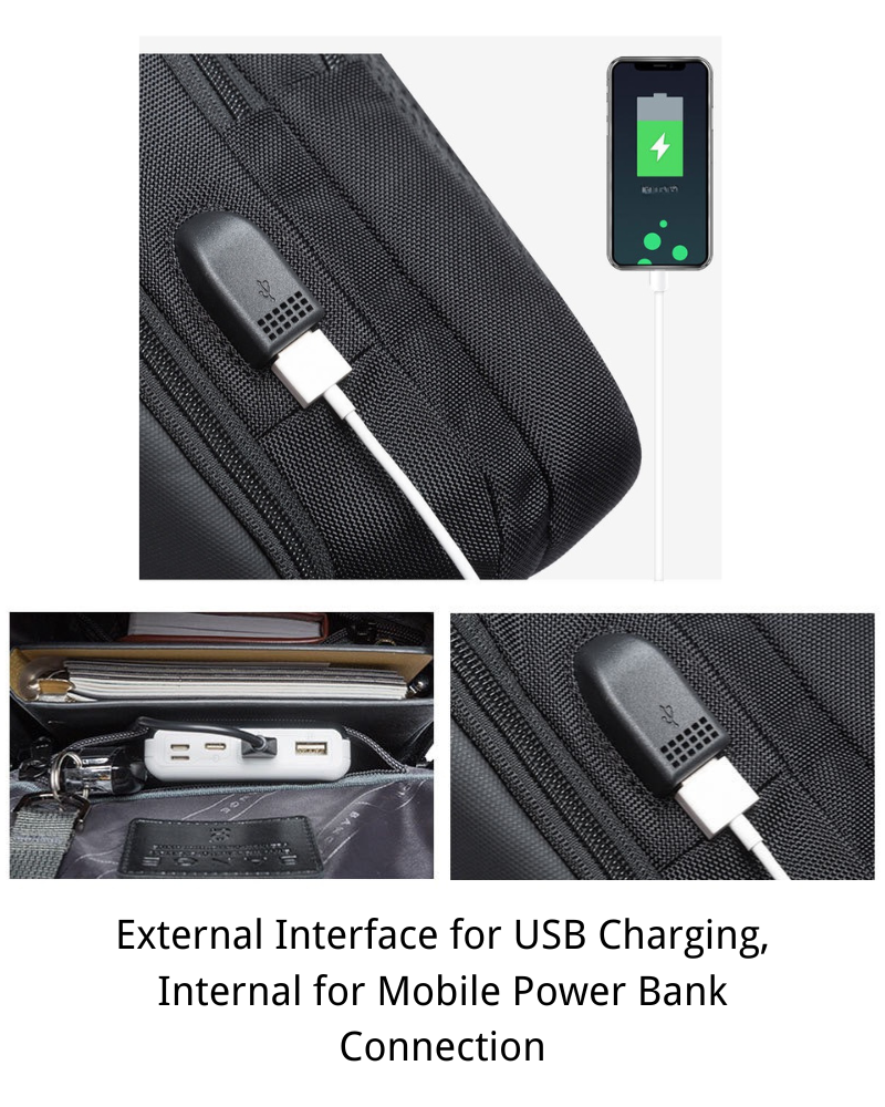 Sac à bandoulière Chic Tech -  charge usb - Sac à bandoulière Chic Tech avec port USB pratique