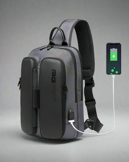 Sac à bandoulière Chic Tech - sac à bandoulière - Sac à bandoulière Chic Tech avec port USB pratique