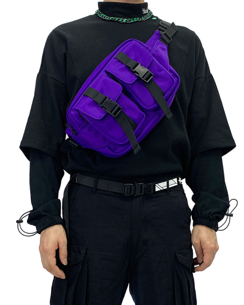 Sac à bandoulière en nylon multifonctionnel -  sac pour déplacements quotidiens - Sac à bandoulière en nylon multifonctionnel et imperméable