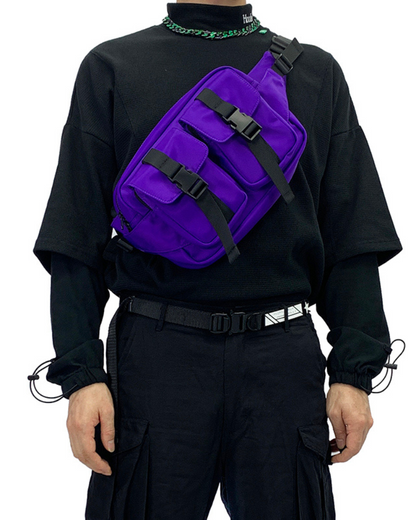 Sac à bandoulière en nylon multifonctionnel -  sac pour déplacements quotidiens - Sac à bandoulière en nylon multifonctionnel et imperméable