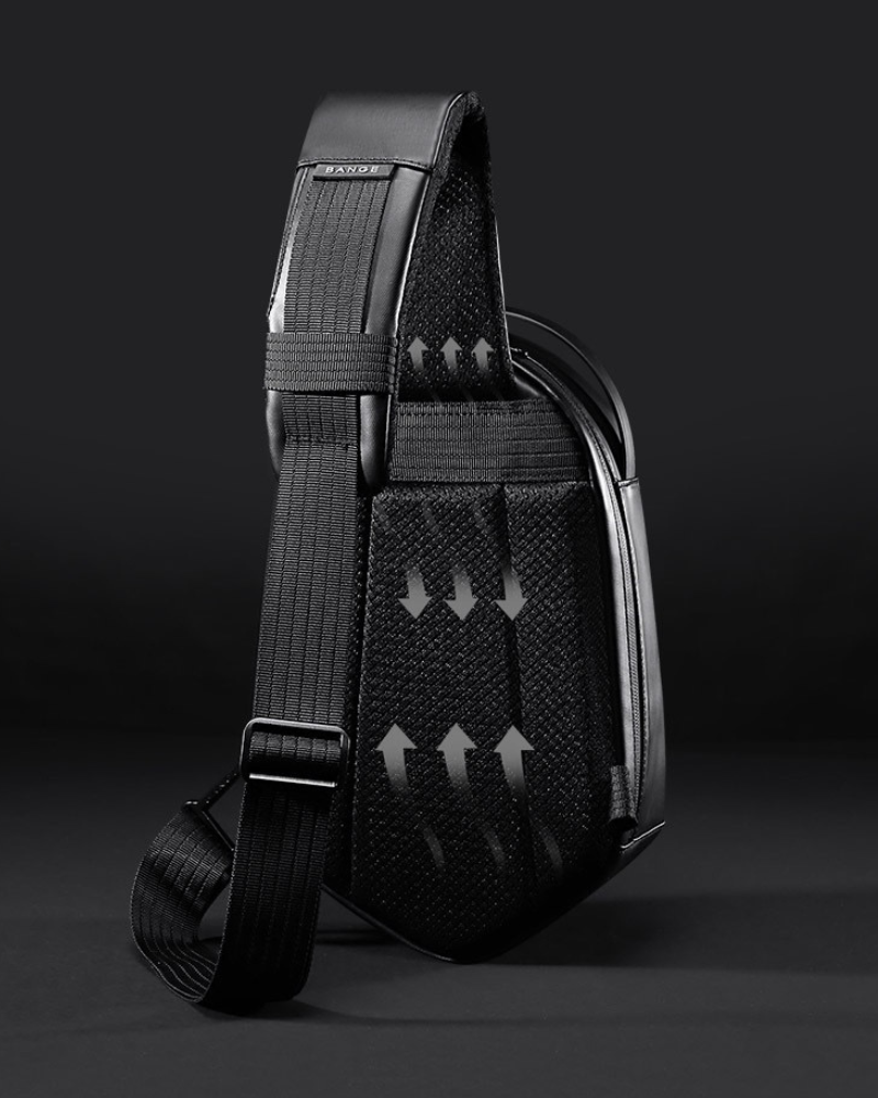 Sac à bandoulière géométrique chic -  sac noir - Sac à bandoulière géométrique chic et pratique