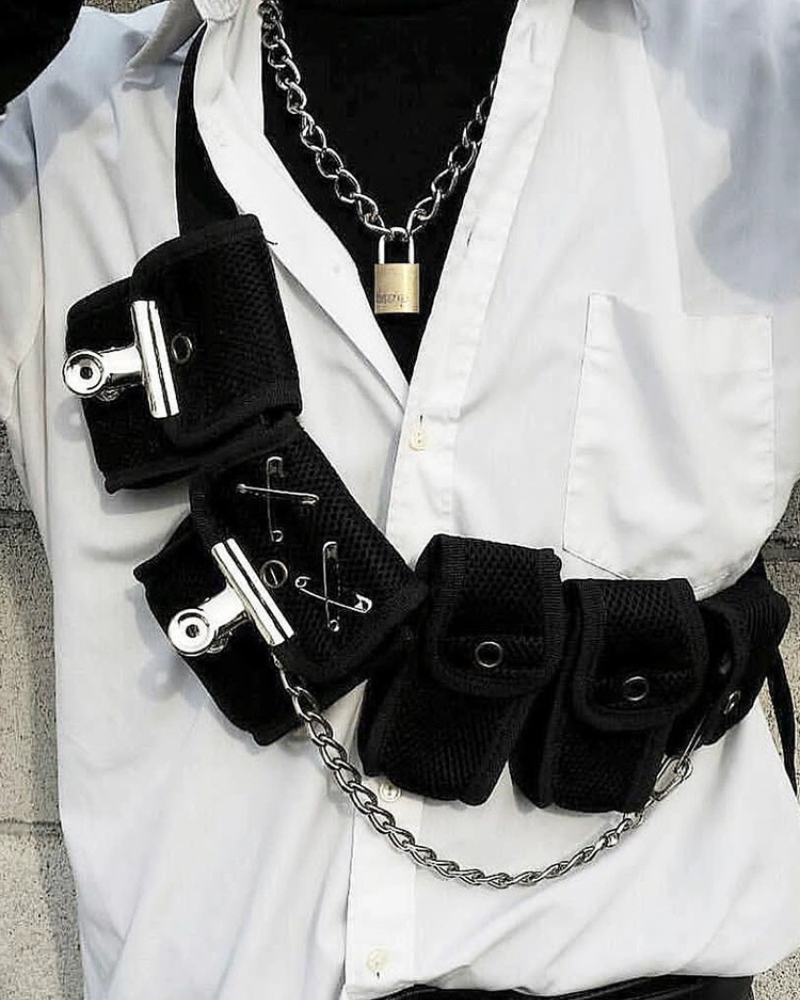 Sac à bandoulière élégant -  polyester - Sac à bandoulière élégant en polyester noir