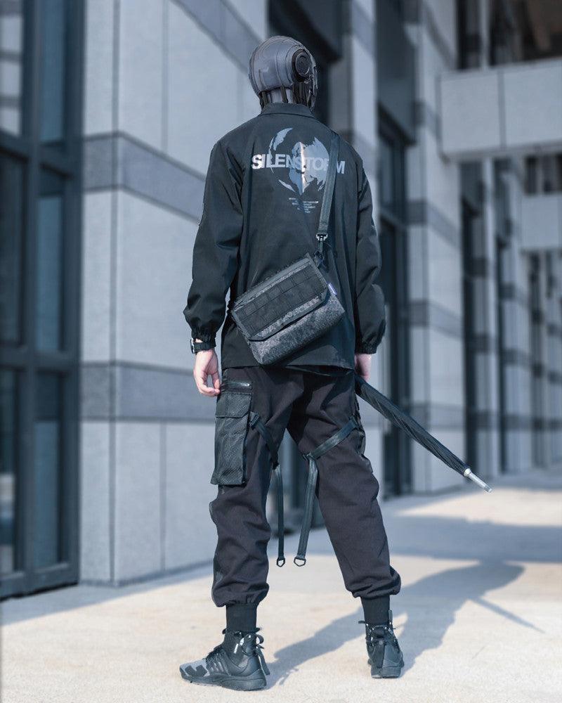 Sac à bandoulière noir chic -  poche zippée - Sac à bandoulière noir chic avec ajustement parfait