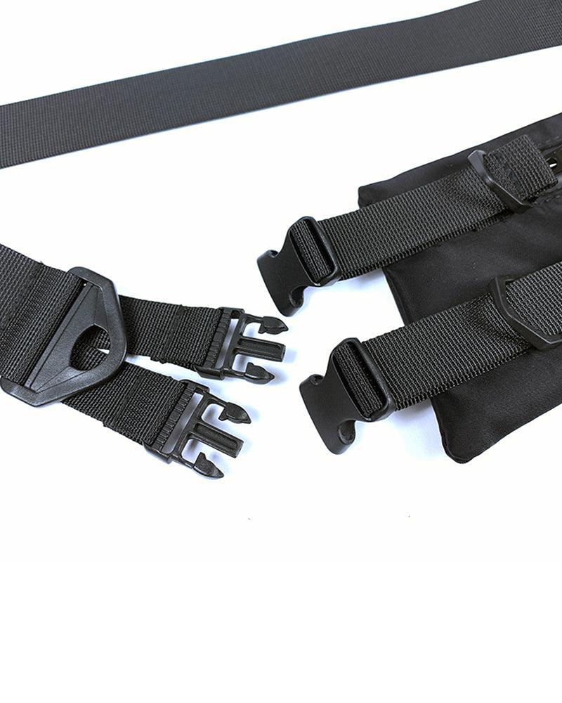 Sac à bandoulière noir chic - sac bandoulière - Sac à bandoulière noir chic pour le techwear