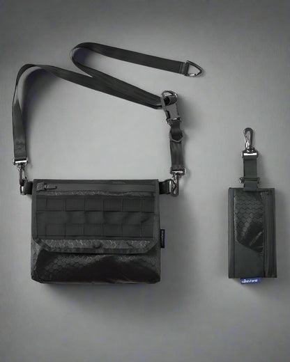 Sac à bandoulière noir chic - sac pratique - Sac à bandoulière noir chic avec ajustement parfait