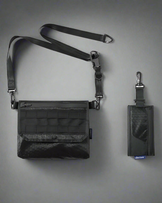 Sac à bandoulière noir chic - sac pratique - Sac à bandoulière noir chic avec ajustement parfait