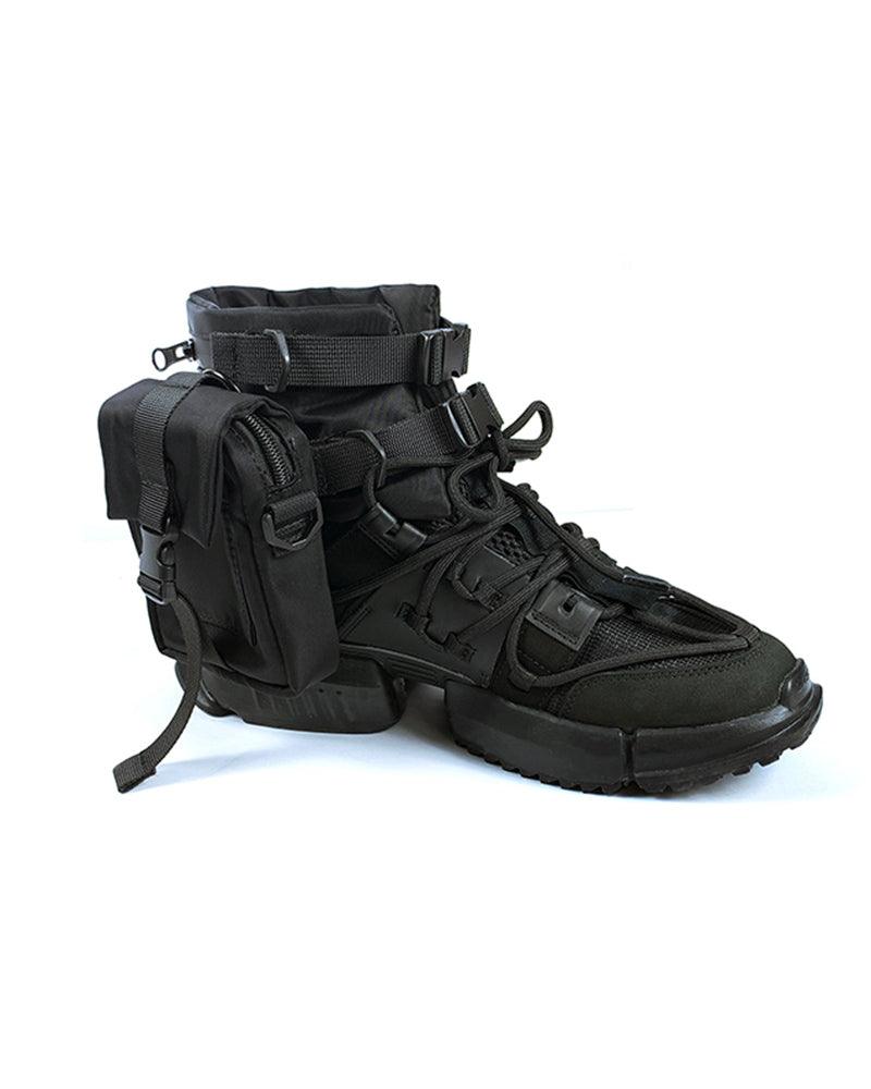 Sac à bandoulière noir chic -  sac streetwear - Sac à bandoulière noir chic pour le techwear
