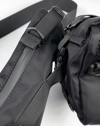 Sac à bandoulière noir chic - sac techwear - Sac à bandoulière noir chic pour le techwear