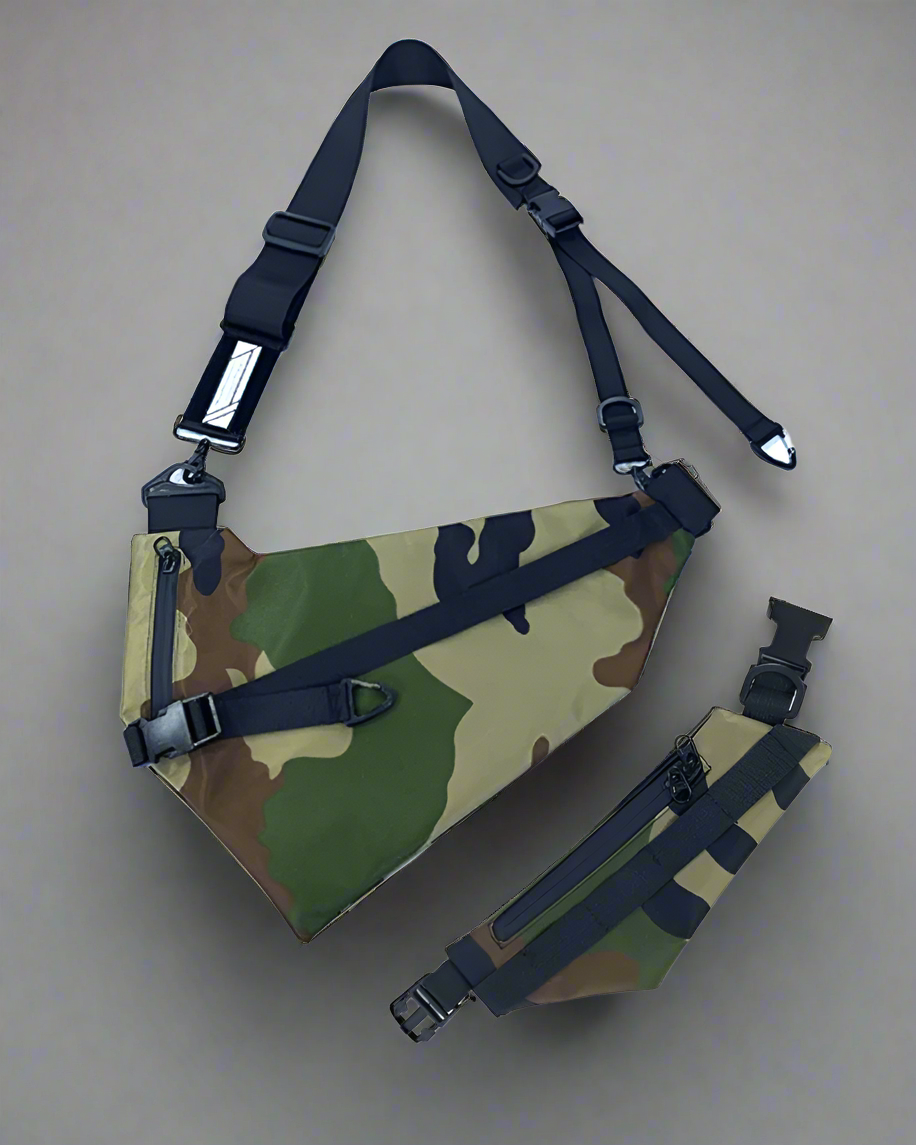 Sac à bandoulière noir multi-usages -  sac ajustable - Sac à bandoulière noir polyvalent pour toutes vos activités