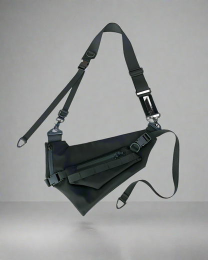 Sac à bandoulière noir multi-usages - sac bandoulière - Sac à bandoulière noir polyvalent pour toutes vos activités