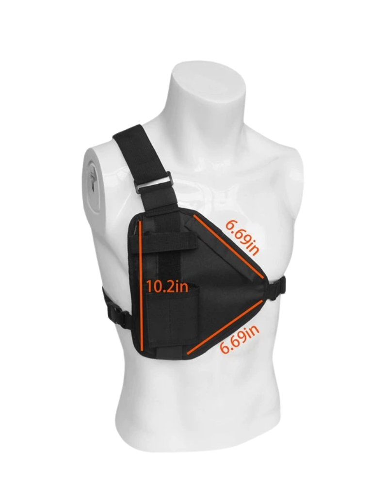 Sac à bandoulière prêt pour l'exploration -  accessoire noir - Sac à bandoulière noir avec sangle réglable pour l'exploration