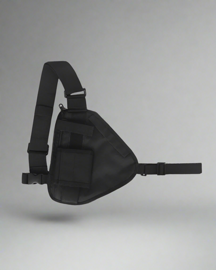 Sac à bandoulière prêt pour l'exploration - sac bandoulière - Sac à bandoulière noir avec sangle réglable pour l'exploration