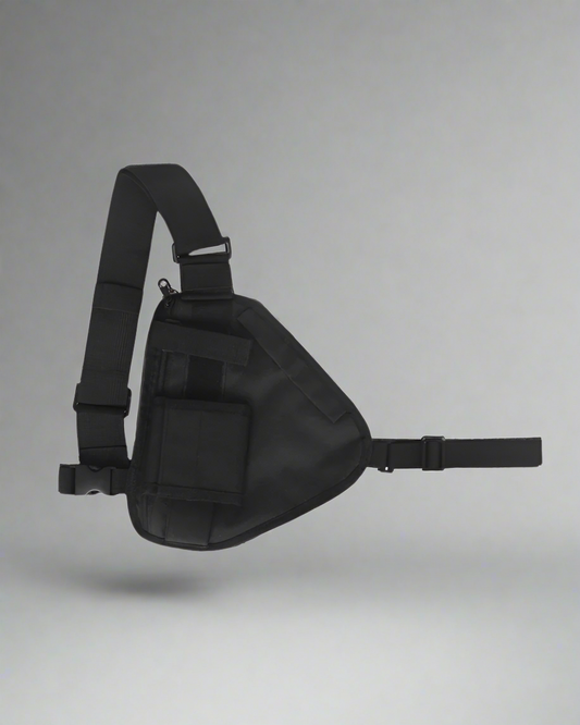 Sac à bandoulière prêt pour l'exploration - sac bandoulière - Sac à bandoulière noir avec sangle réglable pour l'exploration