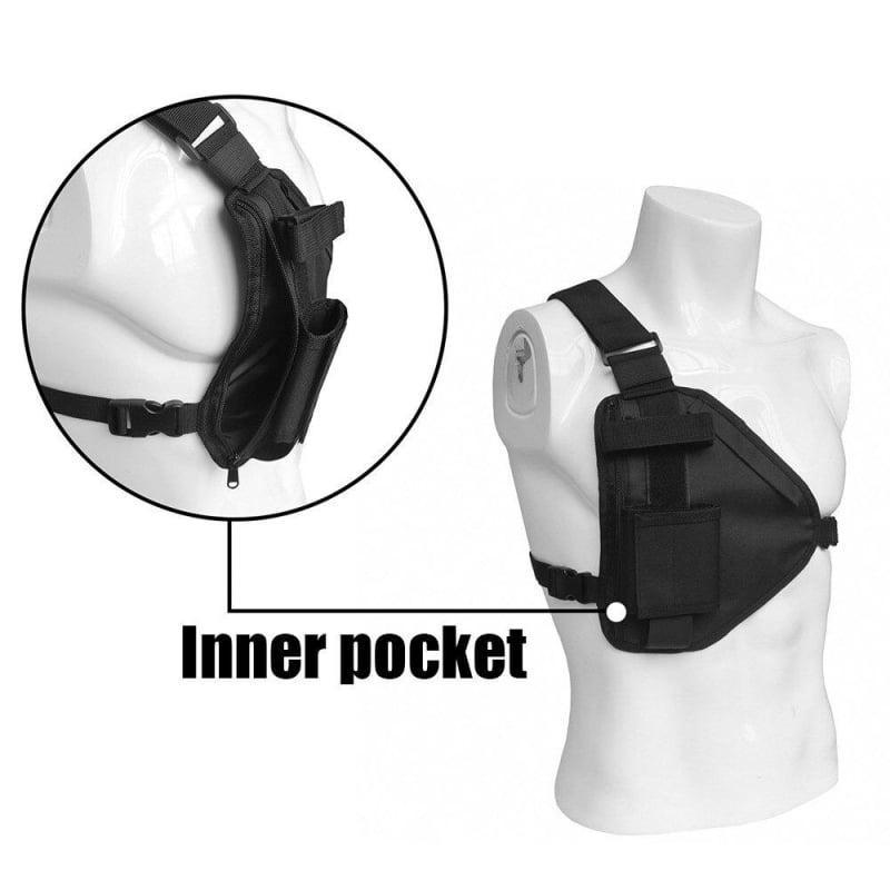 Sac à bandoulière prêt pour l'exploration -  sac polyvalent - Sac à bandoulière noir avec sangle réglable pour l'exploration