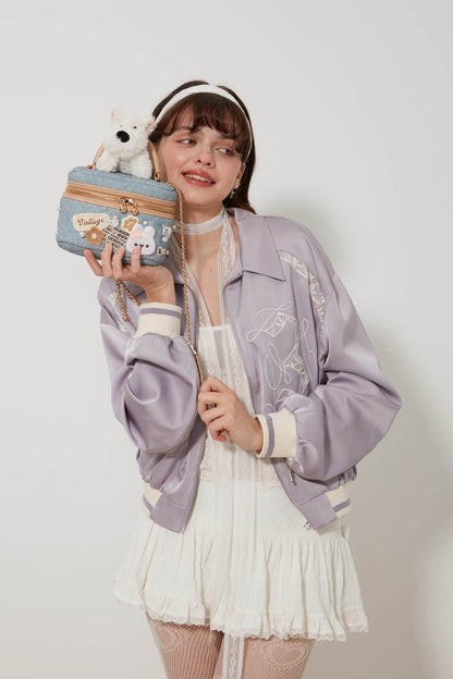 Sac bandoulière sur le thème des chiens -  accessoire stylé - Sac bandoulière chien : élégance et praticité au quotidien