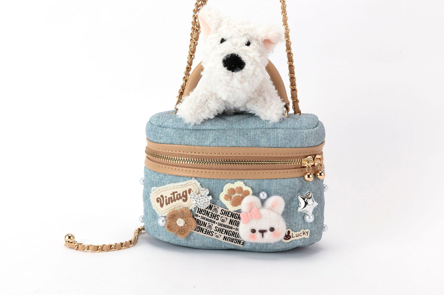 Sac bandoulière sur le thème des chiens -  chien - Sac bandoulière chien : élégance et praticité au quotidien