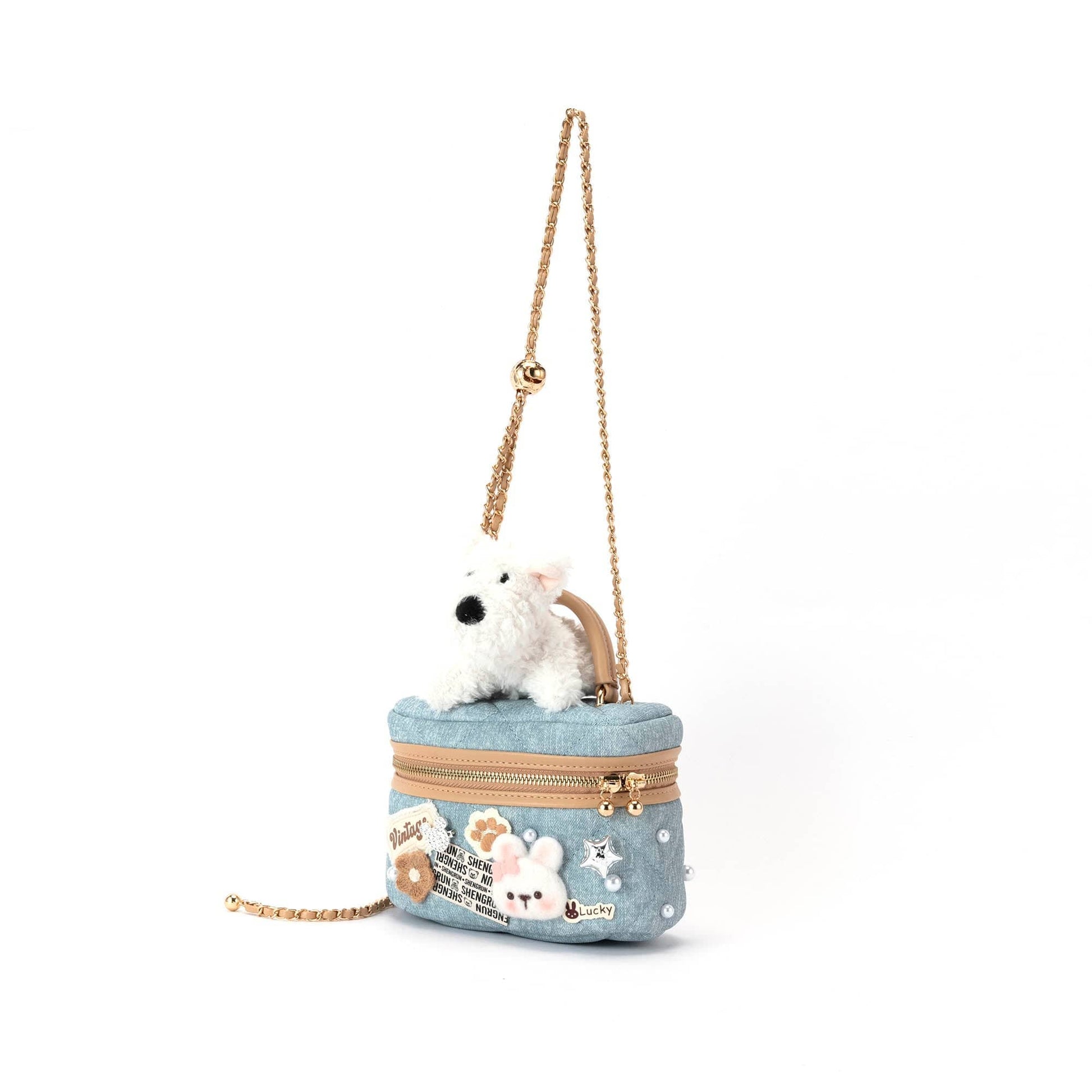 Sac bandoulière sur le thème des chiens -  sac pour usage quotidien - Sac bandoulière chien : élégance et praticité au quotidien