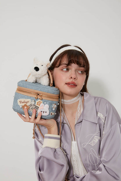 Sac bandoulière sur le thème des chiens -  sac pour usage quotidien - Sac bandoulière chien : élégance et praticité au quotidien