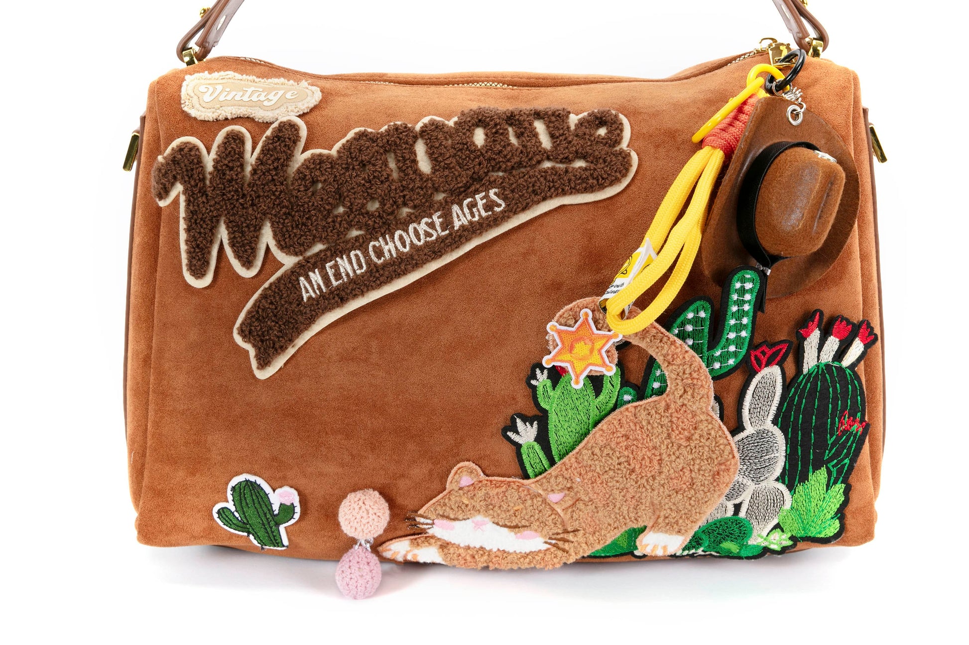 Sac de Plage Inspiré de Galerie -  accessoire de mode - Sac de Plage Élégant avec Broderie Désert