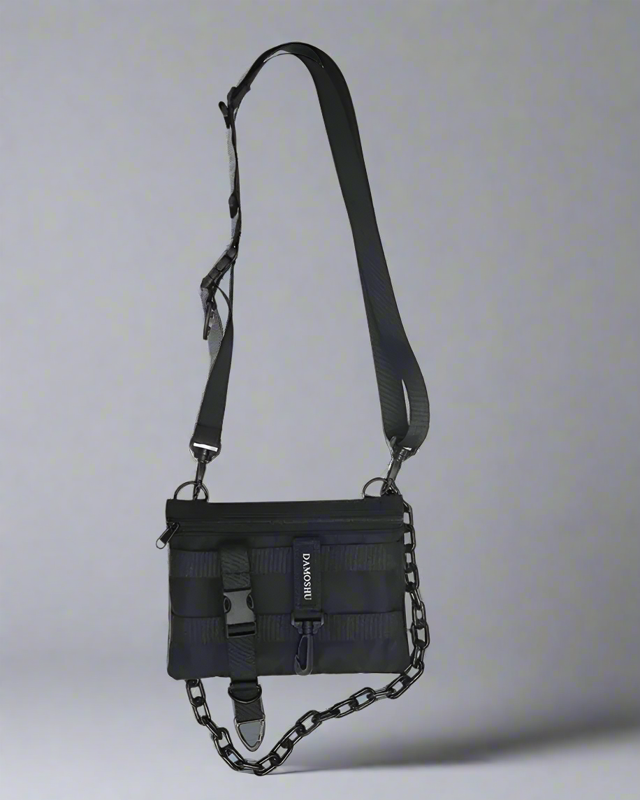 Sac de poitrine urbain élégant - sac noir - Sac de poitrine urbain élégant pour un style au quotidien