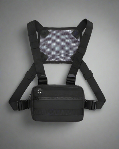 Sac à dos en maille stylé avec fermeture éclair - sac en polyester