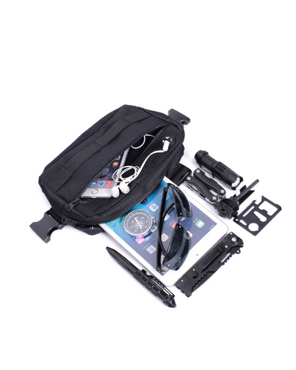 Sac à dos en maille stylé avec fermeture éclair -  sac techwear