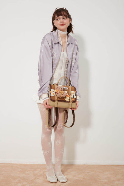 Sac à dos en peluche avec rabat -  boulangerie - Sac à dos en peluche au design ours pour enfants