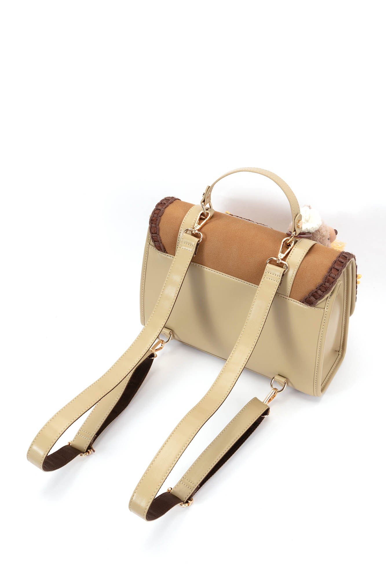 Sac à dos en peluche avec rabat -  sac à dos pour enfants - Sac à dos en peluche au design ours pour enfants