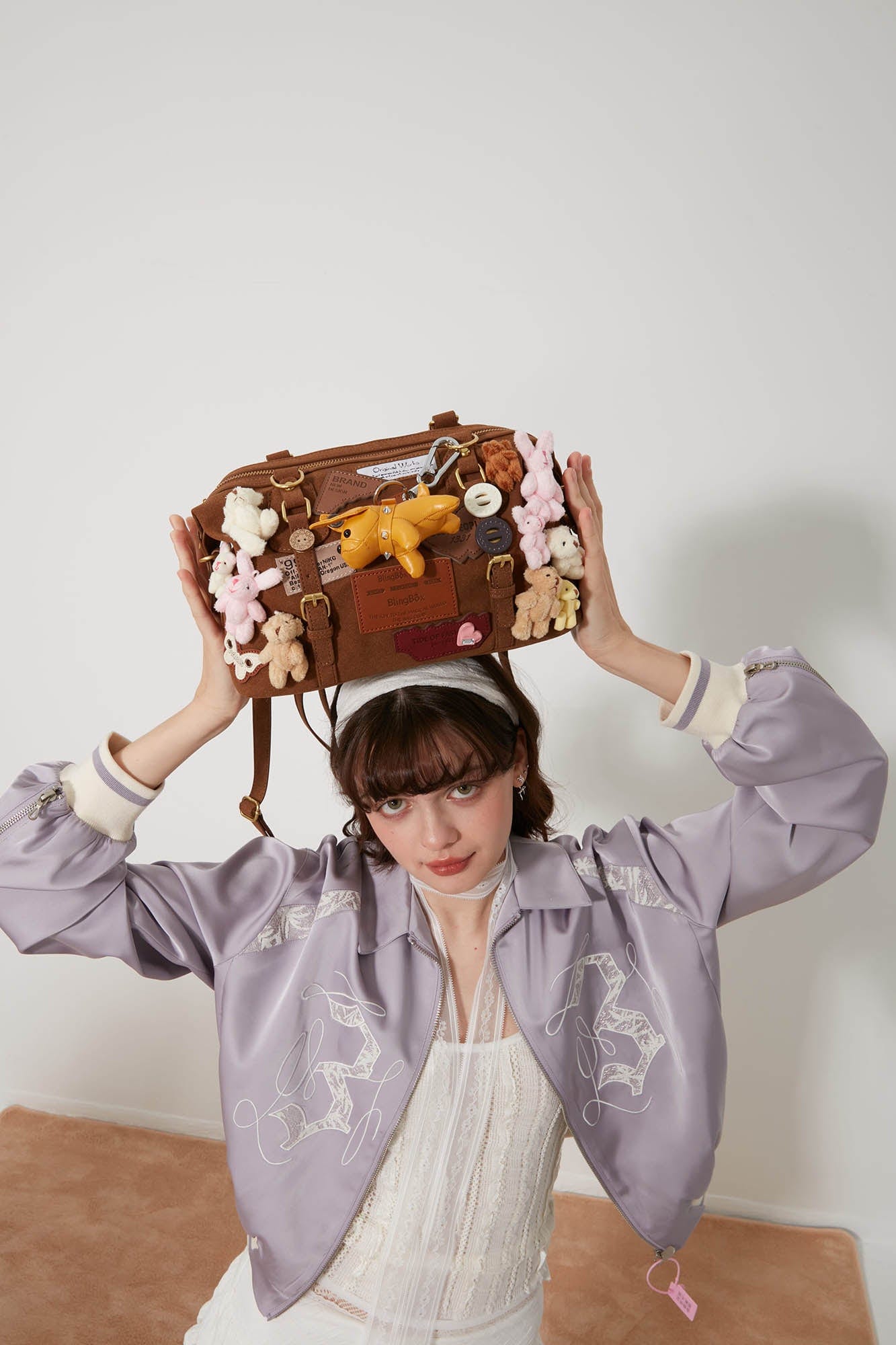 Sac à Dos Éléphant Charmant - sac à dos - Sac à Dos Éléphant avec Détails en Peluche