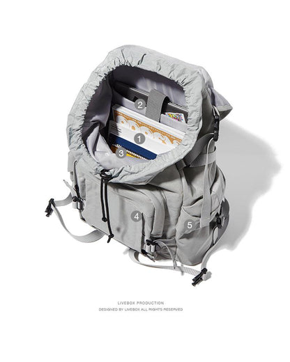 Sac à dos Techwear Urbain Chic -  streetwear - Sac à dos techwear imperméable chic et polyvalent