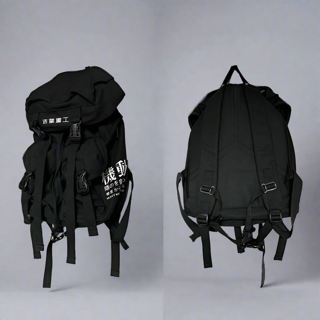 Sac à dos urbain chic -  sac à dos noir et blanc - Sac à dos urbain chic en techwear pour tous les styles