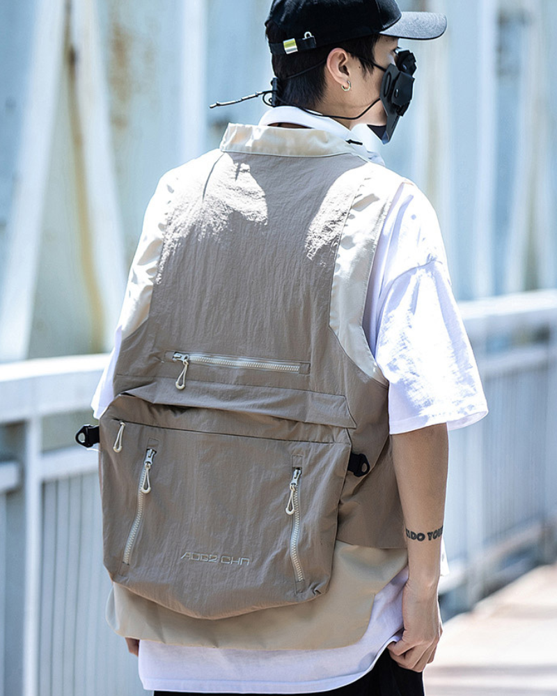 Sac à Dos-Veste Tout-en-Un pour la Ville -  esthétique urbaine - Sac à Dos-Veste Pratique et Stylé pour la Ville